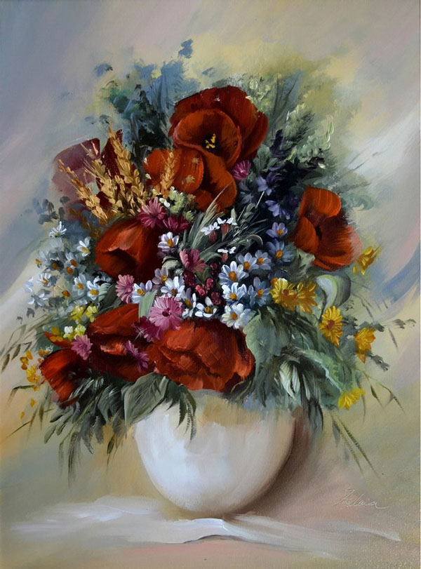 Bouquets Painting by Szechenyi Szidonia (15)